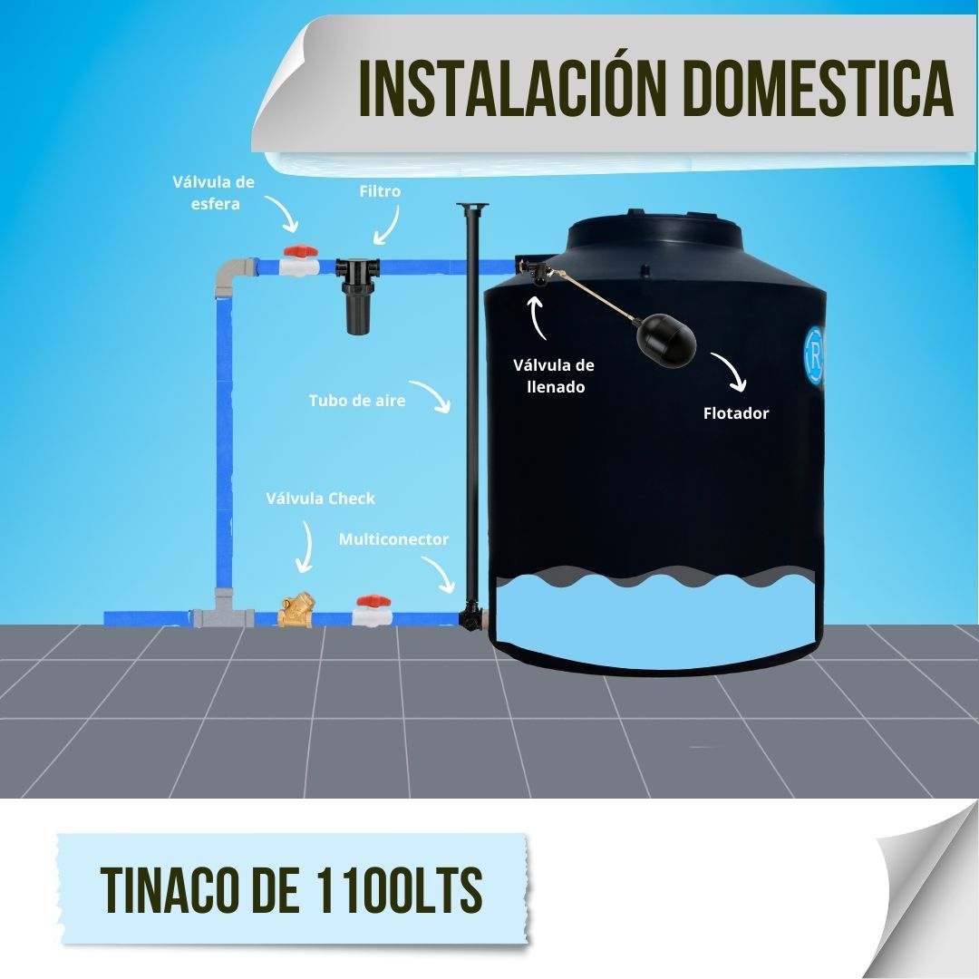 J Tinaco de 1,100 Lts Imagen 4